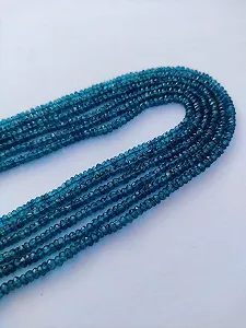 Натуральный топаз, круглые граненые бусины 4-4.5 мм, нить длиной 33 см, драгоценные камни для ожерелья, браслета - Фото 1