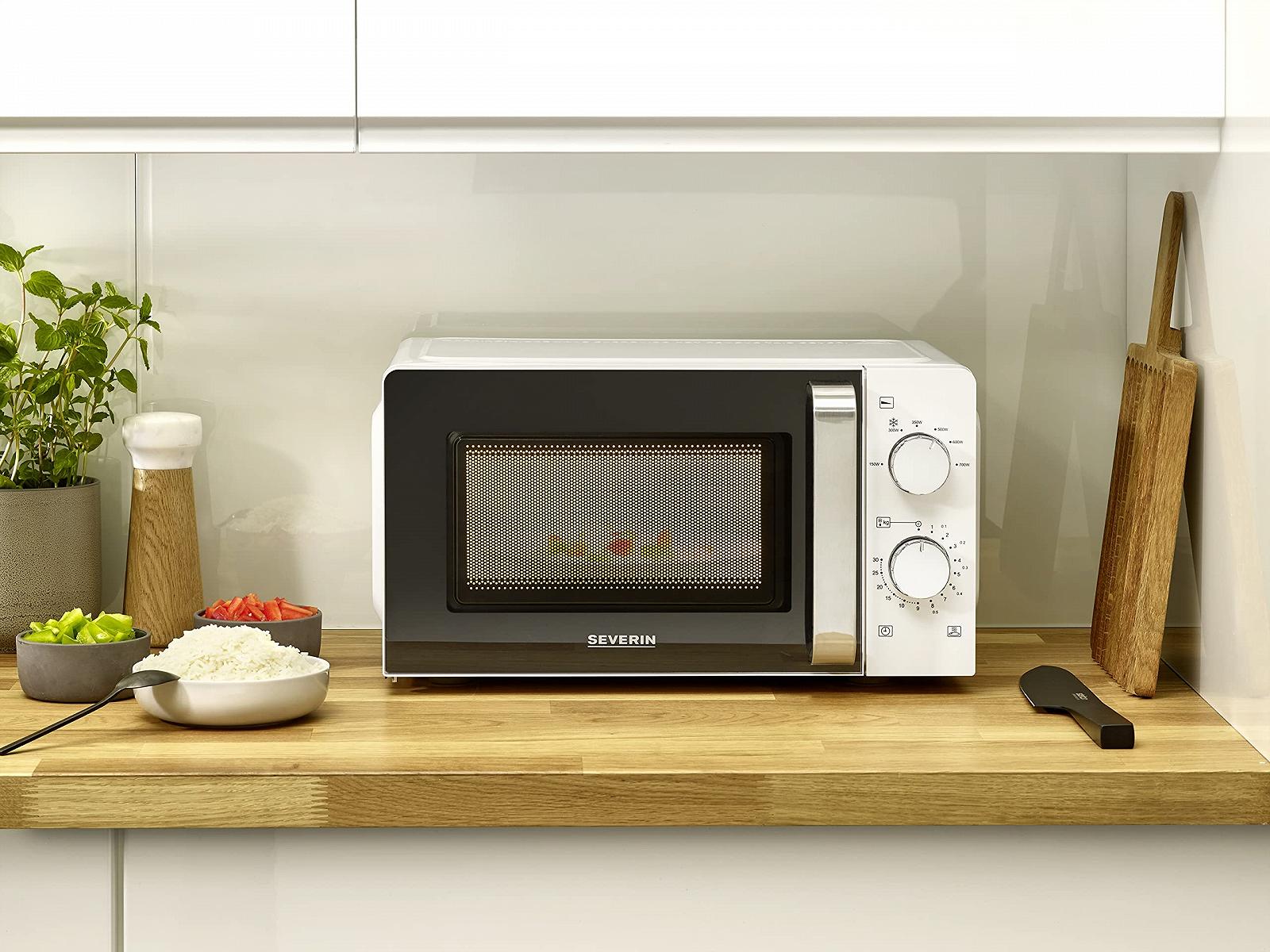 Микроволновая печь SEVERIN MW 7885 Solo 17 L White/Stainless Steel, фото №2