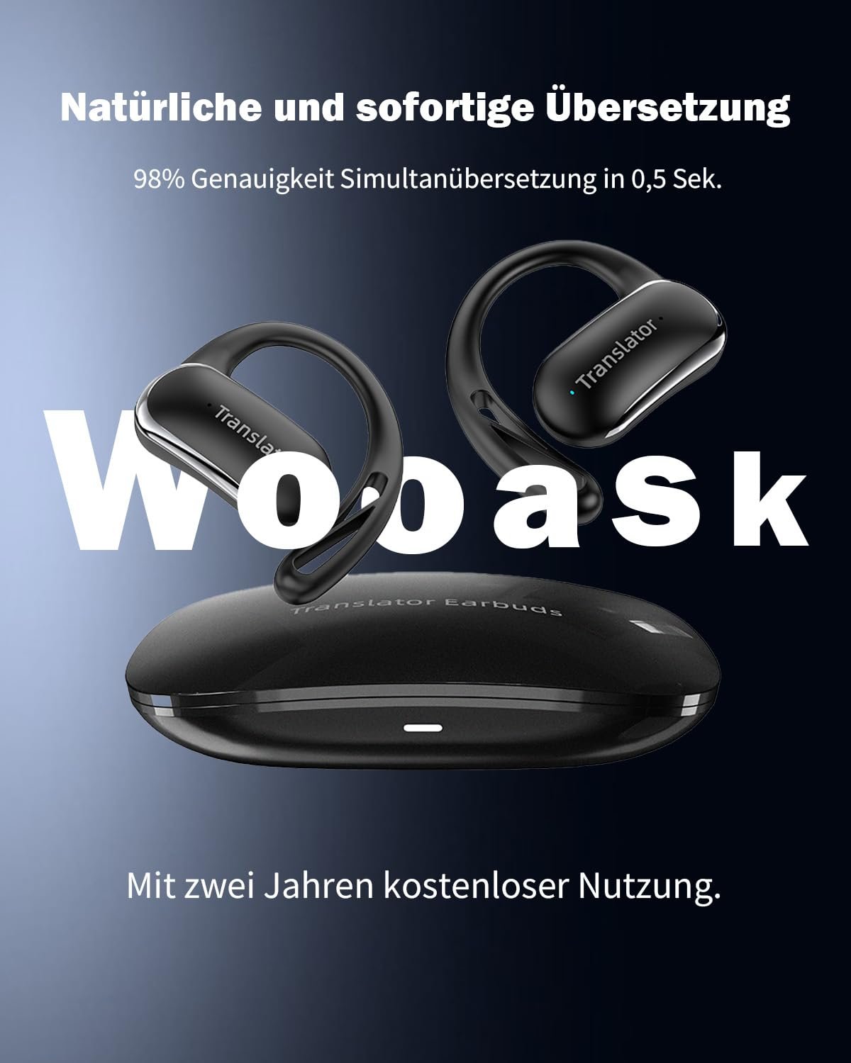 Навушники-перекладачі Ai, для перекладу без Інтернету, 144 мови онлайн і 11 мов офлайн, фото №2
