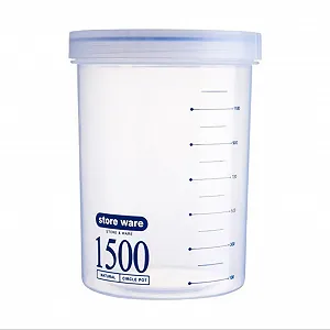 Ємність для зберігання з кришкою, що закручується 1500 мл Прозорий synthetic.ua - Фото 1