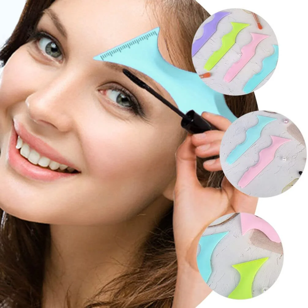 Трафареты для подводки глаз Многоразовые Силиконовые для бровей, губ, линии челюсти Синий, фото №2 Трафареты для подводки глаз Многоразовые Силиконовые для бровей, губ, линии челюсти Синий, фото №2