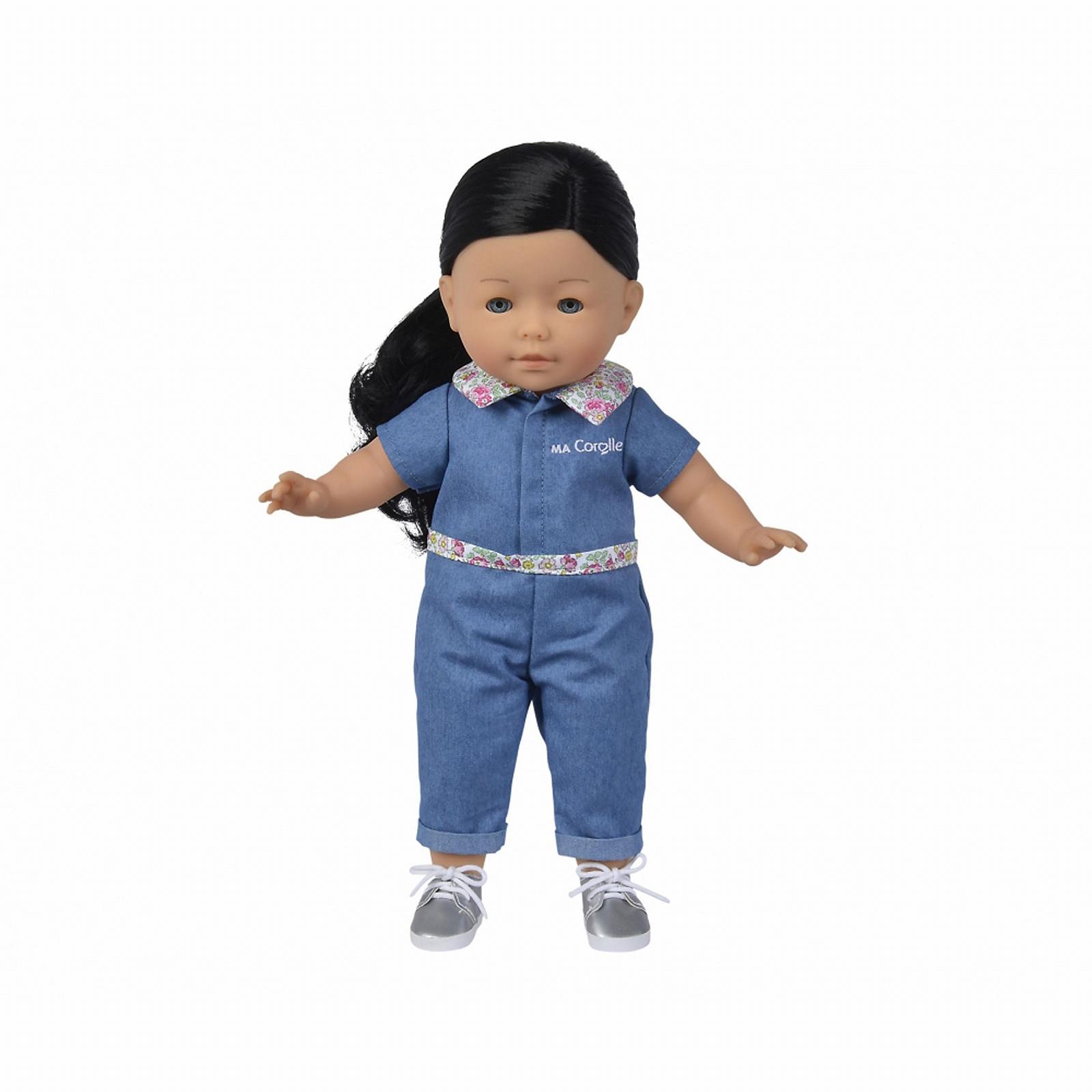 Лялька Corolle Perrine Тіло Одяг Довге чорне волосся Сплячі очі Аромат ванілі 36 см, фото №3 Лялька Corolle Perrine Тіло Одяг Довге чорне волосся Сплячі очі Аромат ванілі 36 см, фото №3