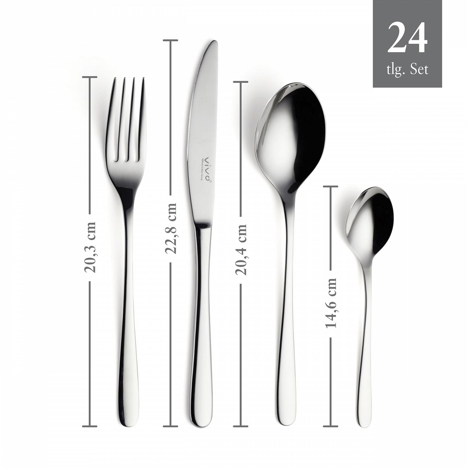 Набор столовых приборов New Fresh Basic vivo by Villeroy & Boch group, нержавеющая сталь 18/10, серебряный, фото №3 Набор столовых приборов New Fresh Basic vivo by Villeroy & Boch group, нержавеющая сталь 18/10, серебряный, фото №3