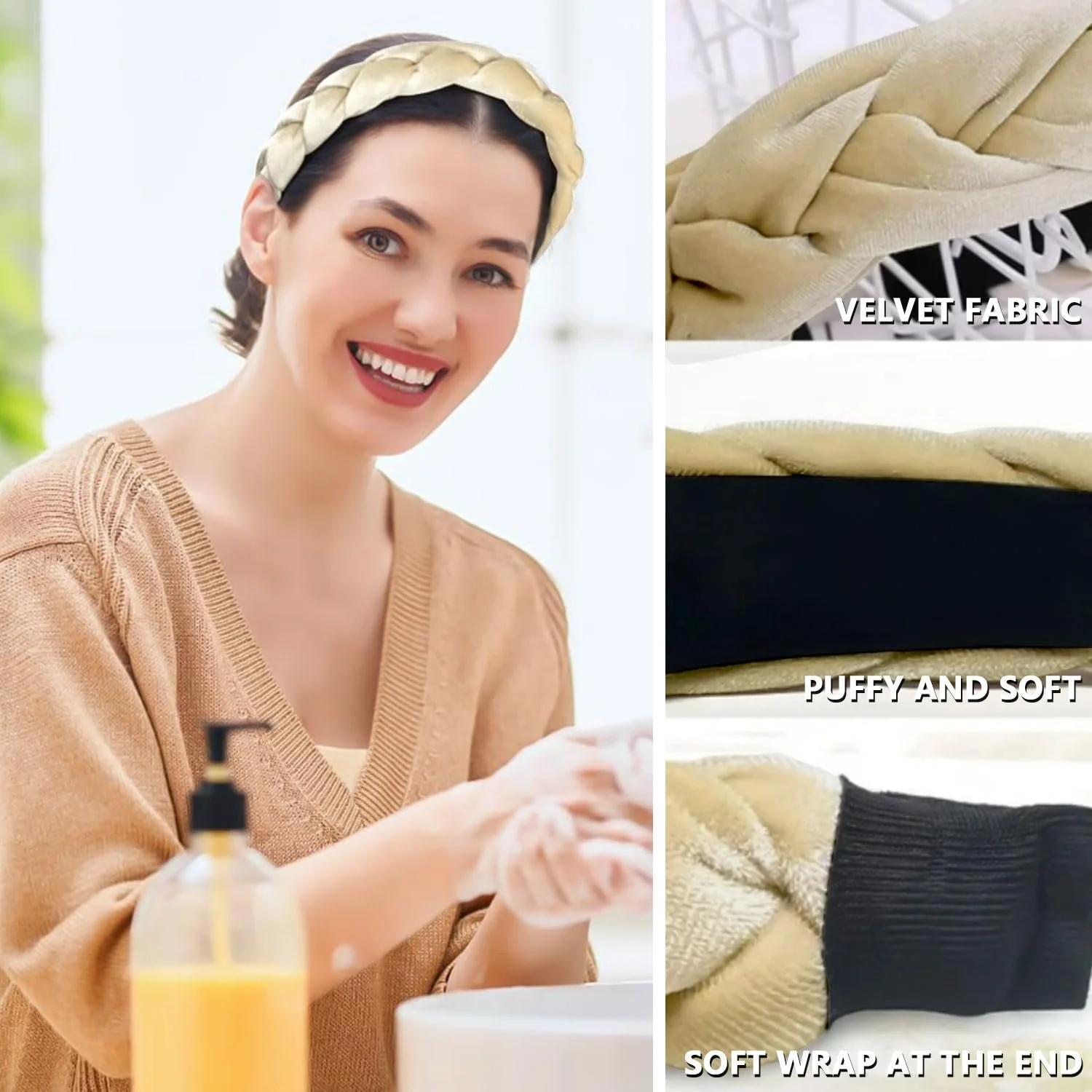 Обруч для волосся Favuit Оксамитовий, фото №3