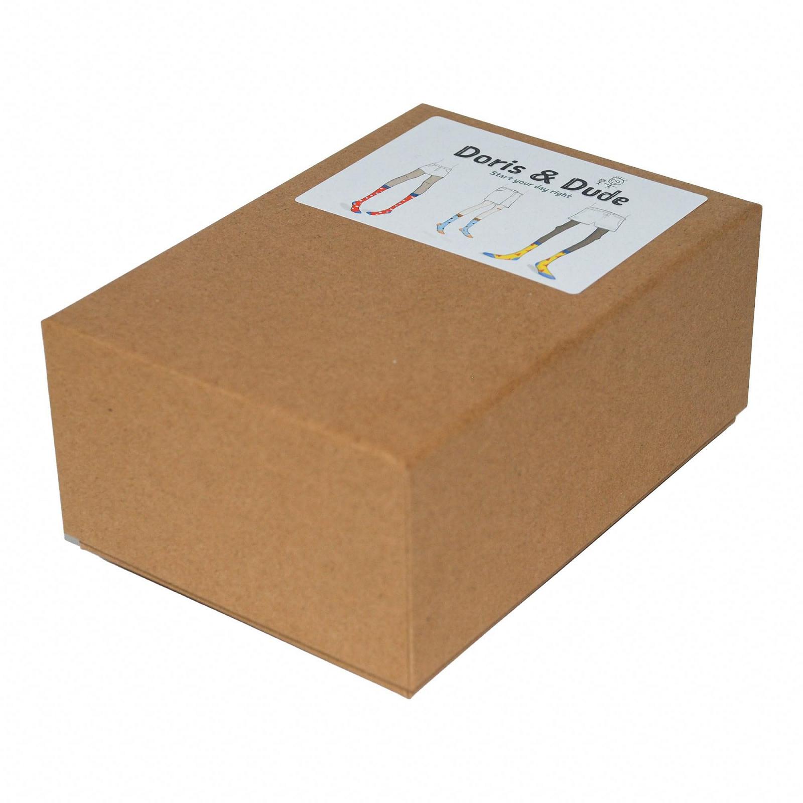 Носки Doris & Dude Bamboo Organic Crew 4 пары в подарочной коробке Med 3-7 Polka Spots Разноцветные Мягкие Прочные Экологичные Гладкий носок Дышащие, фото №3