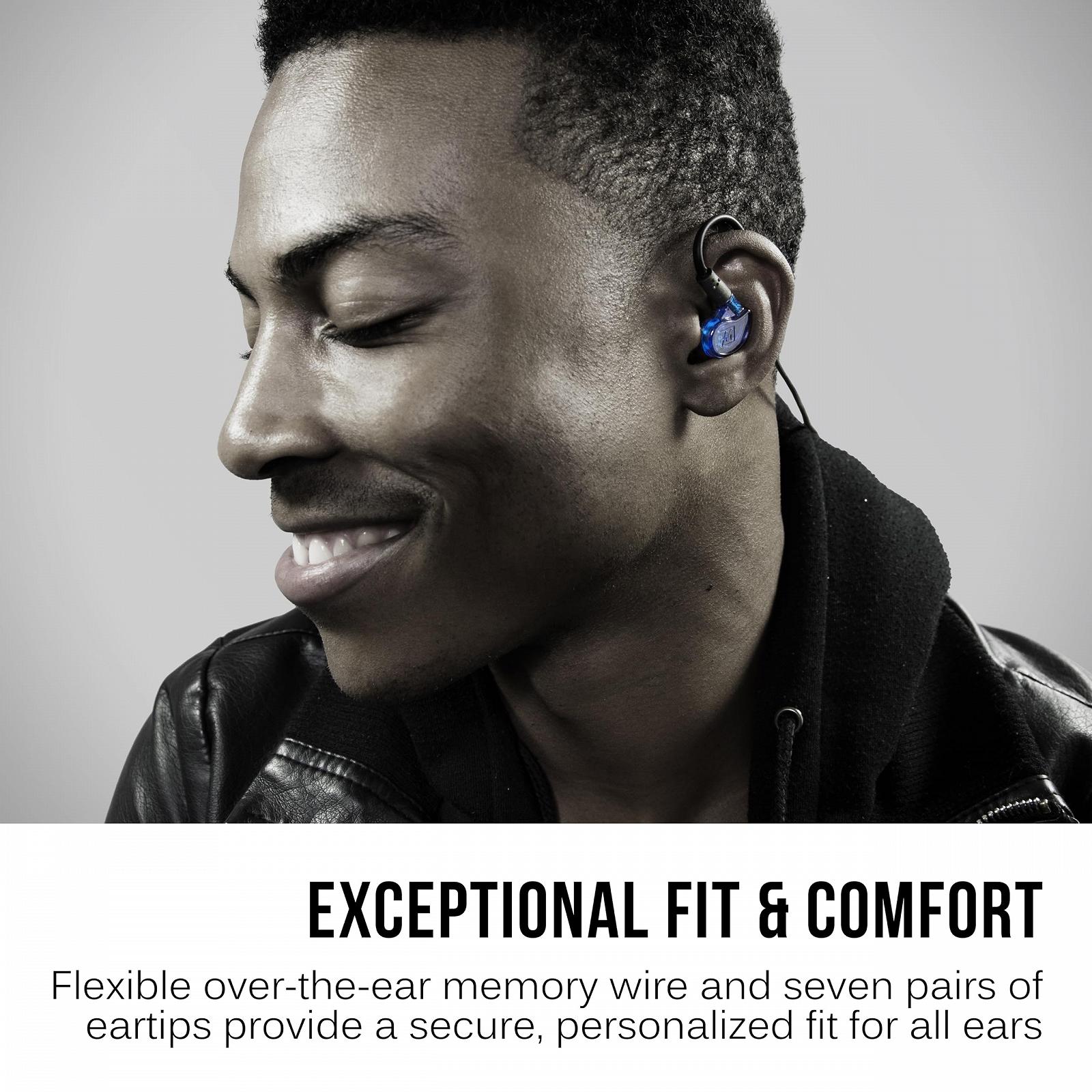 Навушники MEE audio M6 PRO 2-го покоління внутрішньоканальні універсальні сині, фото №4