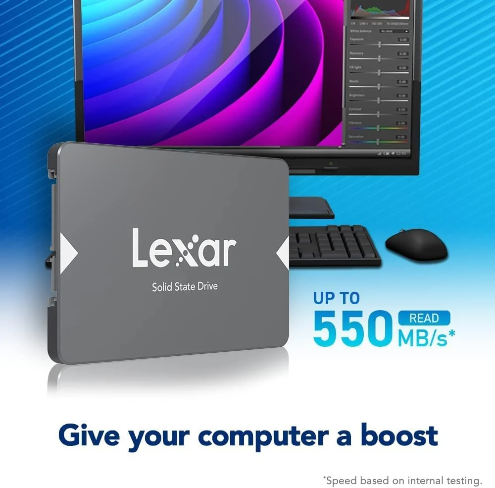 Внутренний SSD накопитель Lexar NS100 2.5" 512GB SATA III (6 Гбит/с), фото №2