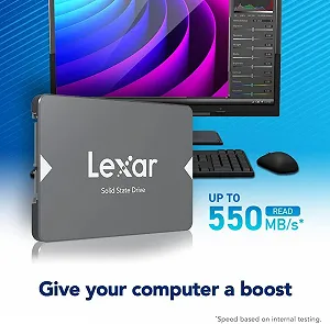Внутрішній SSD накопичувач Lexar NS100 2.5" 512GB SATA III (6 Гбіт/с) synthetic.ua - Фото 1