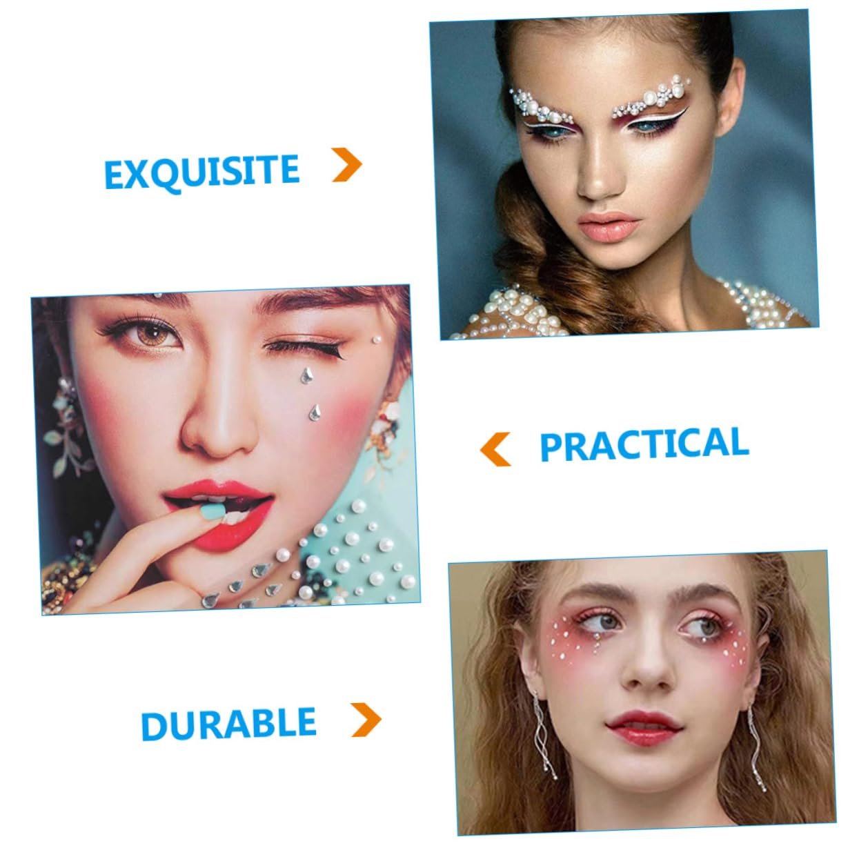 Наклейки 10 наборів Самоклеючі стрази для нігтів, фото №7