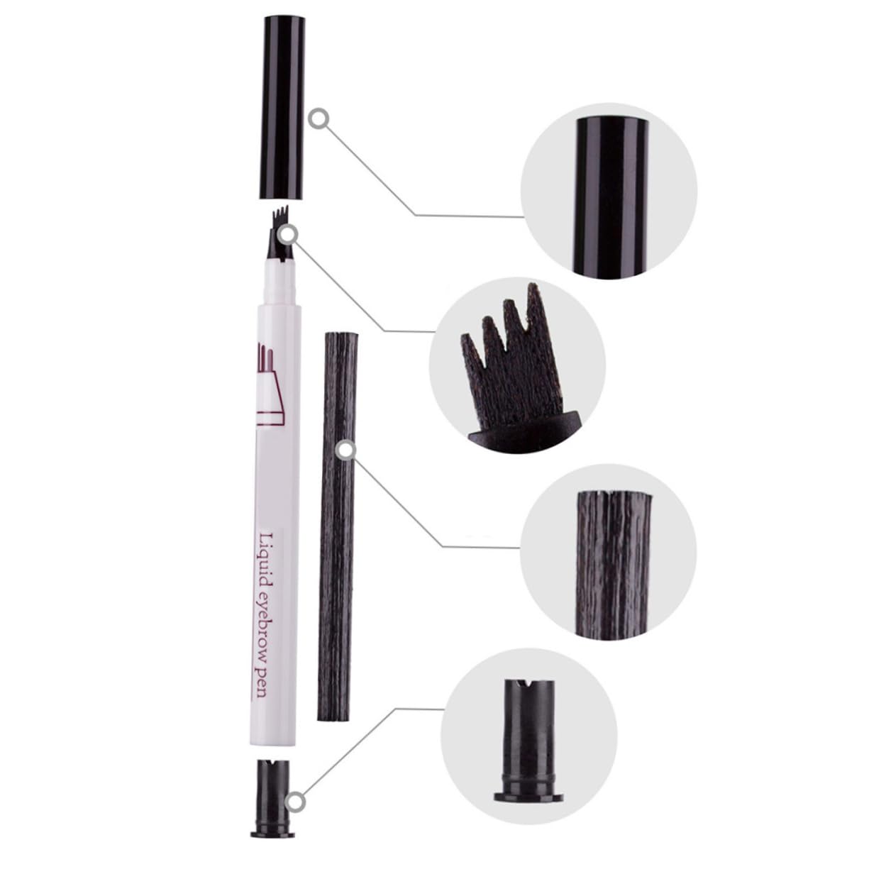 Олівець для брів Angoily Flüssiger Augenbrauenstift Набір 3 шт., фото №5