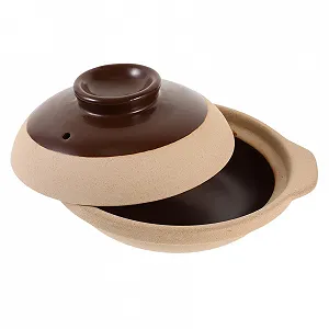 Каструля Sosoport керамічна з кришкою для газової плити подвійні ручки - Фото 1