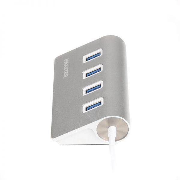 Концентратор Maxxter 4 х Usb 3.0 silver HU3A-4P-01 HU3A-4P-01, фото №3
