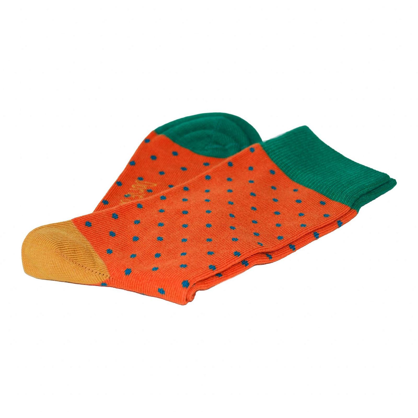 Носки Doris & Dude Bamboo Organic Crew 4 пары в подарочной коробке Med 3-7 Polka Spots Разноцветные Мягкие Прочные Экологичные Гладкий носок Дышащие, фото №4