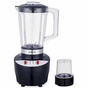Блендер с кофемолкой 1,5л 500Вт SOKANY SK-JB-182 Черный - Фото 1