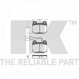 Ремкомплект тормозного суппорта NK 8899021 для переднего моста synthetic.ua - Фото 1