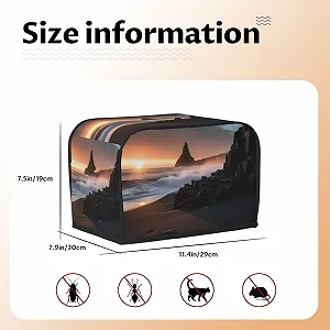 Чехол для 2-ломтикового тостера с двумя карманами, сверхмягкий цена на synthetic.ua - Фото 1 Чехол для 2-ломтикового тостера с двумя карманами, сверхмягкий synthetic.ua - Фото 1