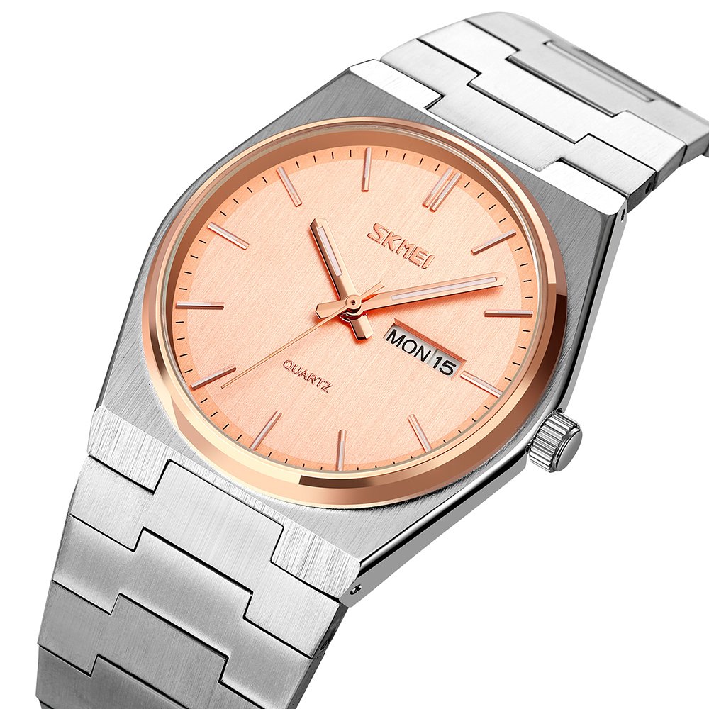 Годинник Skmei 9288 Silver-Rose Gold-Rose Gold, фото №2