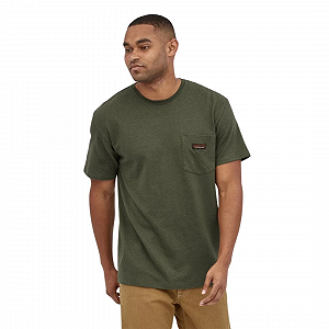 Футболка Patagonia M's Work Pocket Tee industrial green S - Фото 1