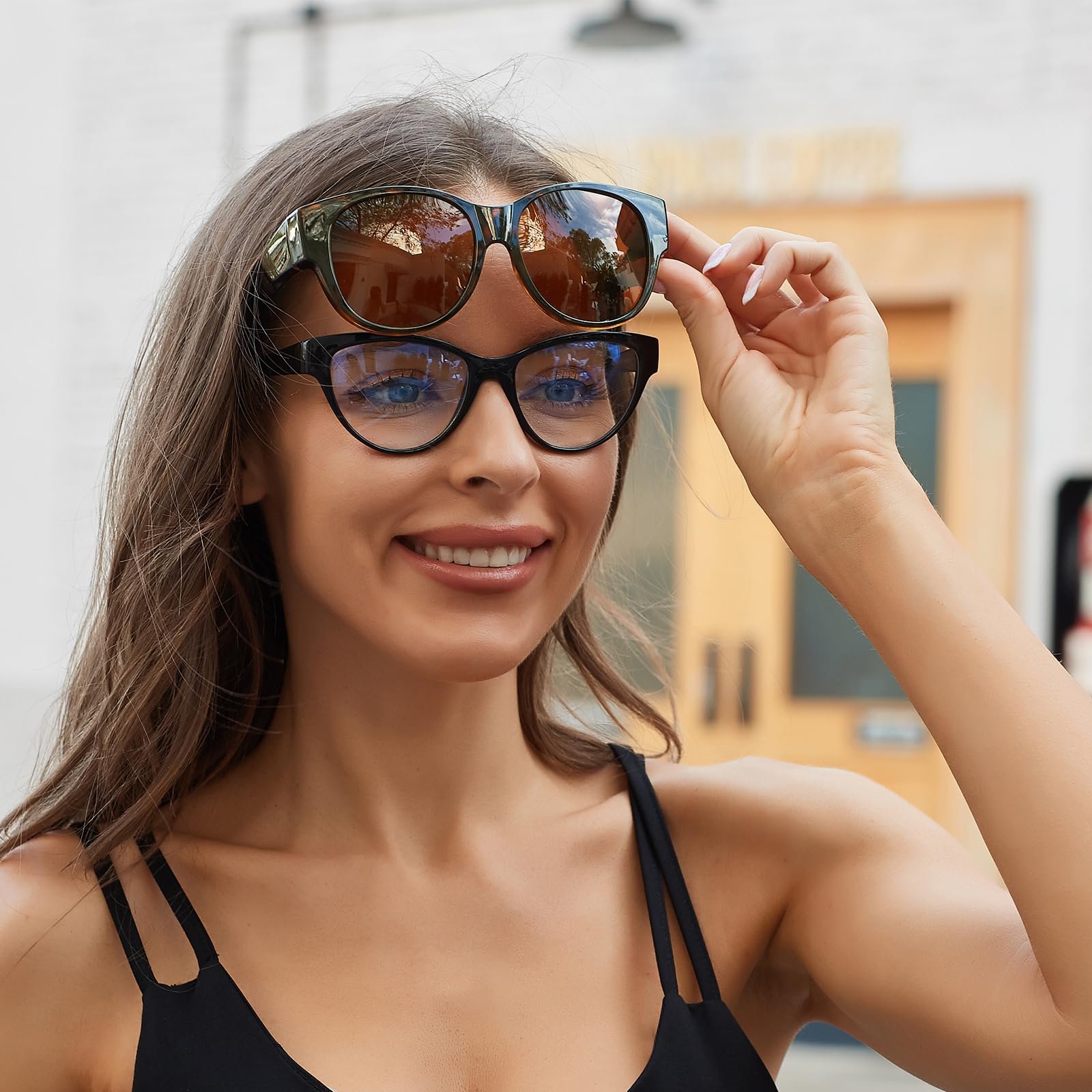 Сонцезахисні окуляри на звичайні окуляри Face Shadow Поляризовані Жіночі UV400, фото №3 Сонцезахисні окуляри на звичайні окуляри Face Shadow Поляризовані Жіночі UV400, фото №3