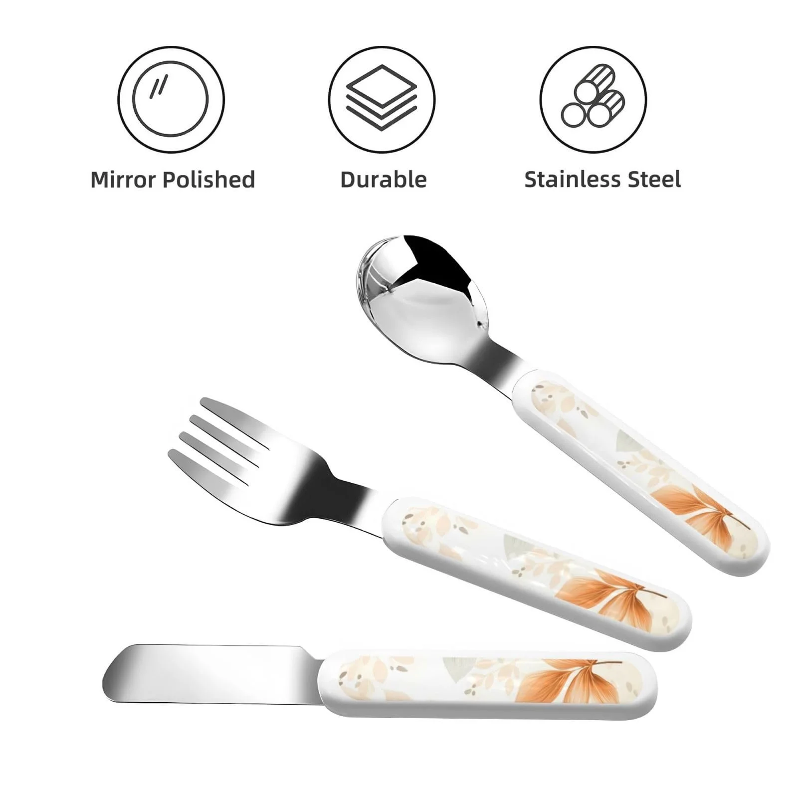 Набір дитячих столових приборів з трьох предметів Ahornblatt Druck, фото №2 Набір дитячих столових приборів з трьох предметів Ahornblatt Druck, фото №2