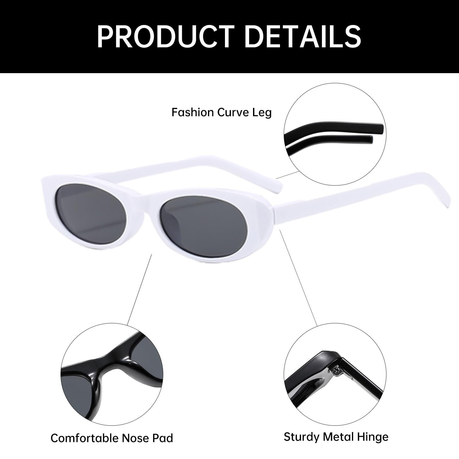 Сонцезахисні окуляри овальні YAMEIZE Retro для жінок та чоловіків Вінтажні, фото №3 Сонцезахисні окуляри овальні YAMEIZE Retro для жінок та чоловіків Вінтажні, фото №3