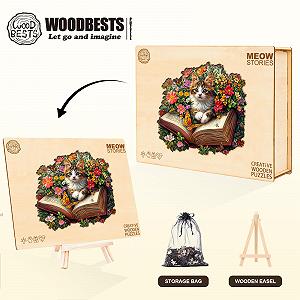 Пазл деревянный WOODBESTS Cat on Book 235 элементов 34 x 30.2 см цена на synthetic.ua - Фото 1 Пазл деревянный WOODBESTS Cat on Book 235 элементов 34 x 30.2 см synthetic.ua - Фото 1