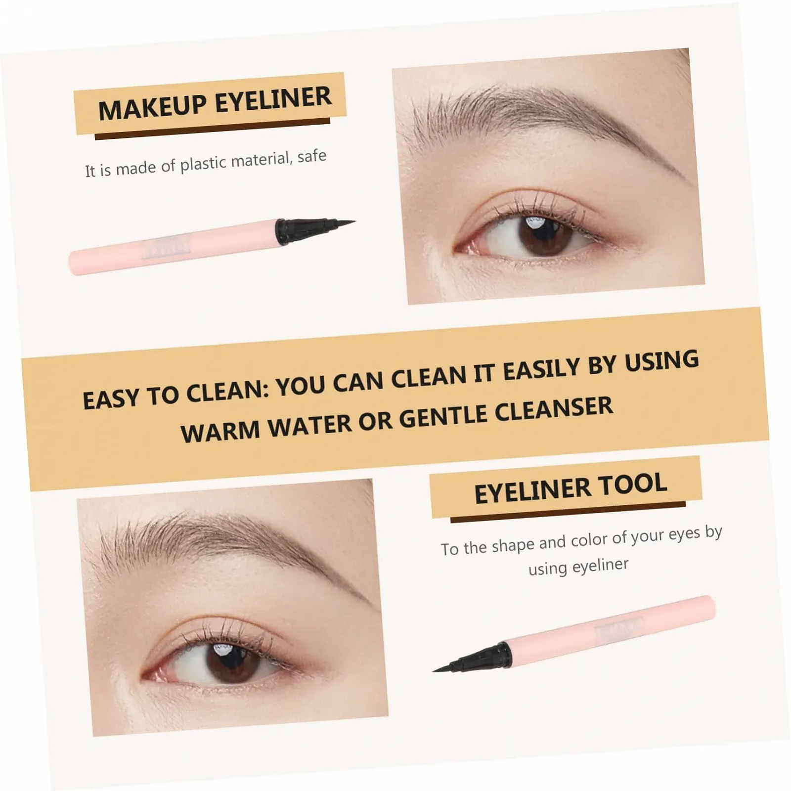 Подводка для глаз Angoily 2St черный жидкий, фото №7