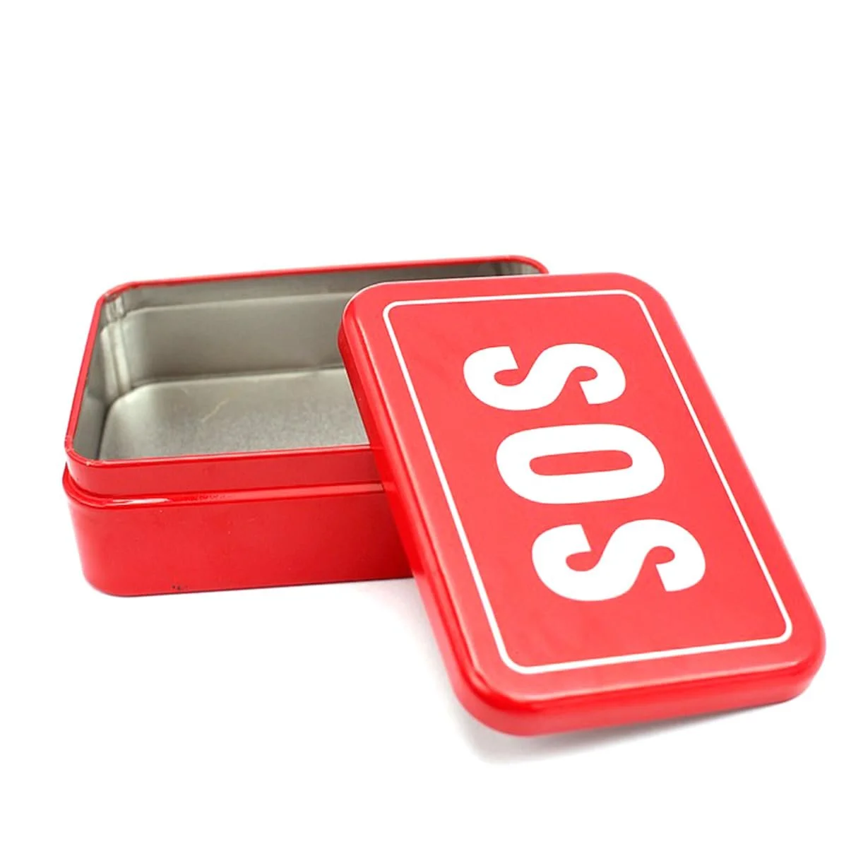 Набір для виживання Sosoport 3St у металевому футлярі, червоний, фото №7