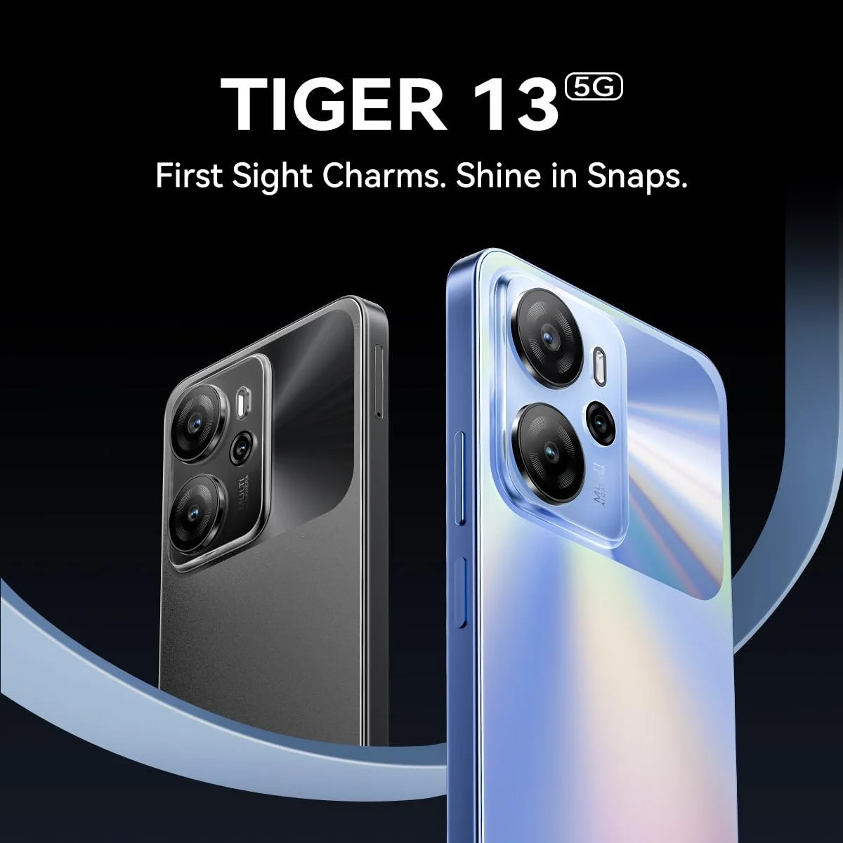 Смартфон OSCAL Tiger 13 5G 24 ГБ + 256 ГБ 6,67 дюйма HD+ IPS 90 Гц 50 Мп 5000 мАч 18 Вт Dual SIM Purple-Blue, фото №1