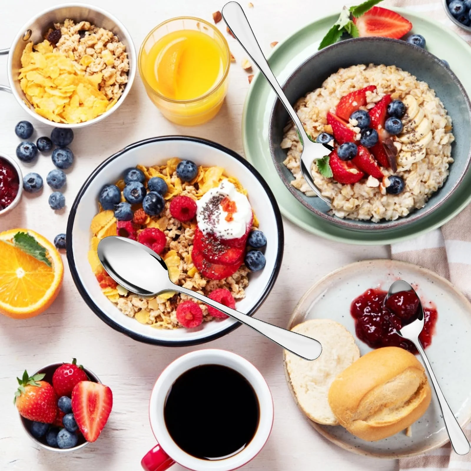 Ложки чайні, 8 шт, 18.5 см, фото №6