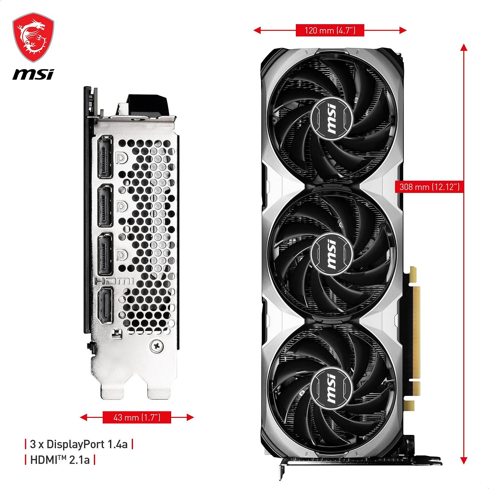Видеокарта MSI RTX 4070 SUPER Ventus 3X OC 12GB GDDR6X, фото №7