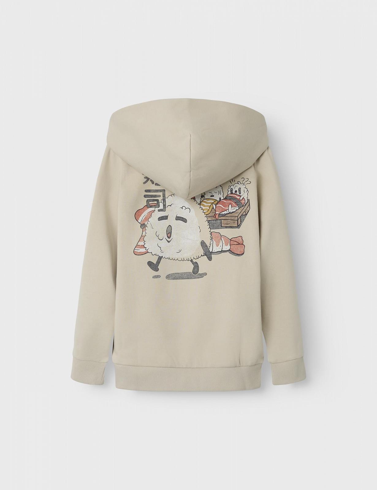 Толстовка NAME IT Nkmkian SWE Wh Bru Ps Noos, фото №2