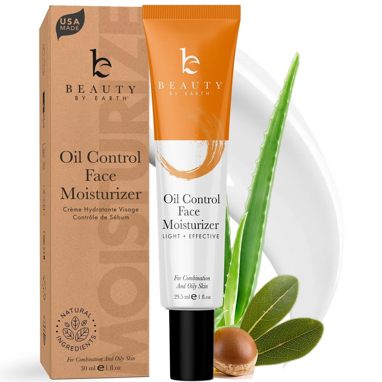 Зволожуючий крем для обличчя Organic & Natural Daily Face Moisture Cream для чутливої, жирної або комбінованої шкіри, фото №1