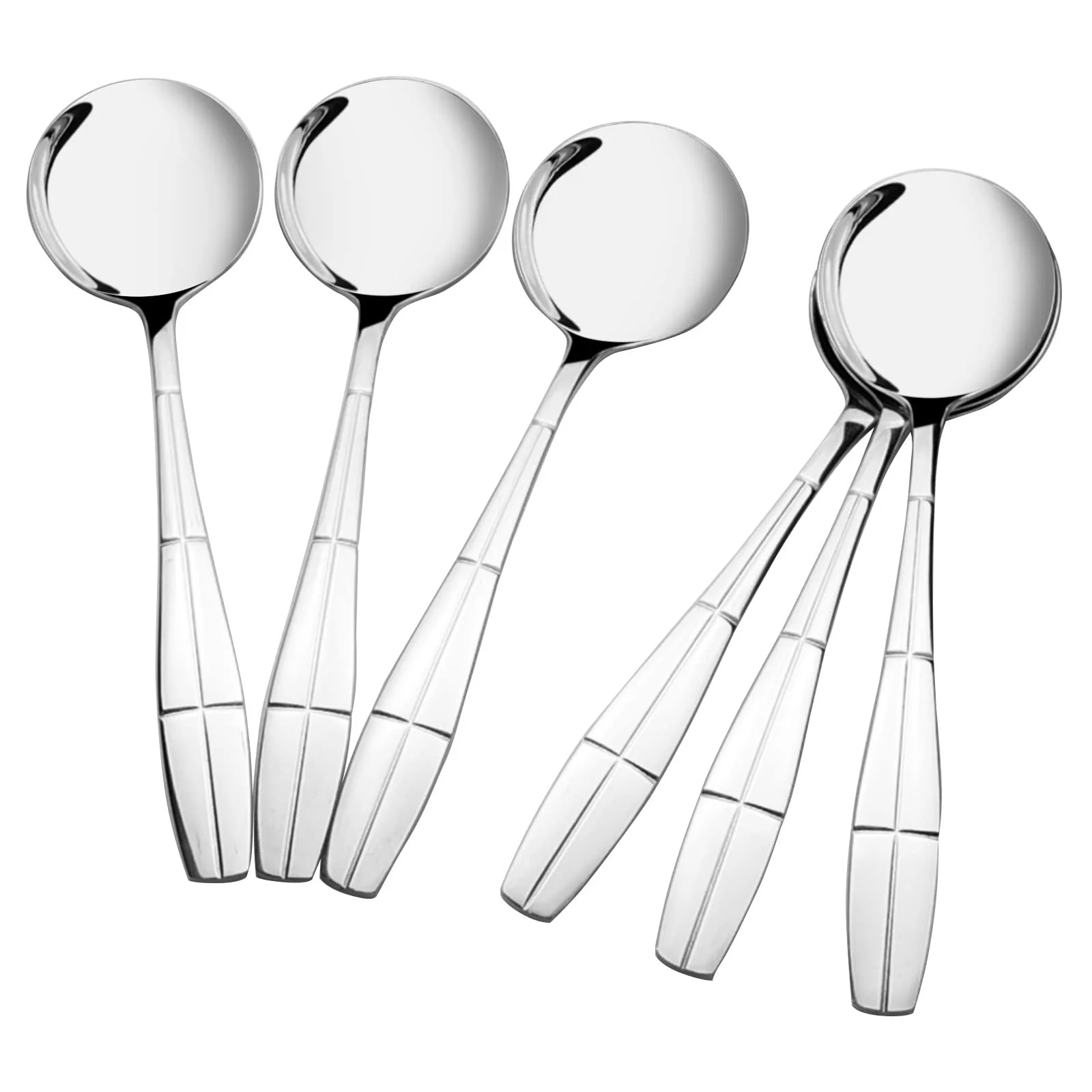 Ложка для супу Callyne Кругла з нержавіючої сталі, набір 12 штук, фото №7 Ложка для супу Callyne Кругла з нержавіючої сталі, набір 12 штук, фото №7