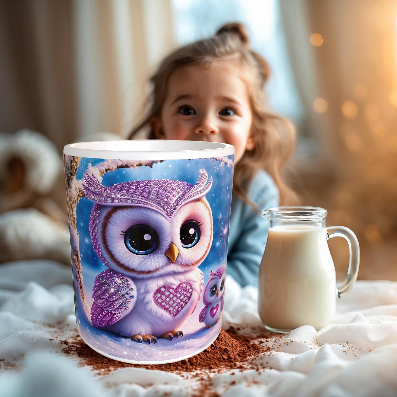 Кухоль Owl Chibi Diamond Painting 330 мл, керамічний, для кави, фото №7