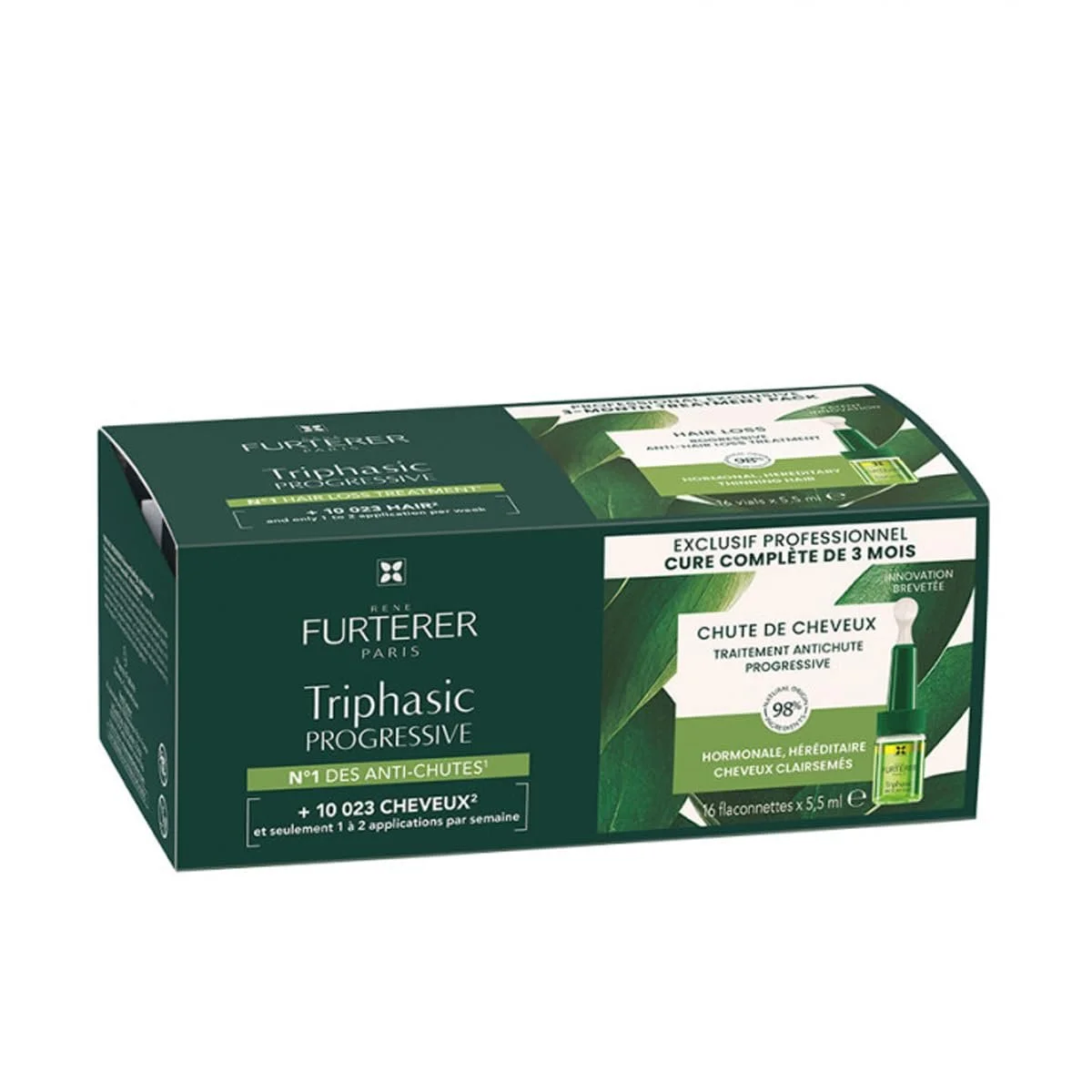 Сироватка Rene Furterer Triphasic Progressive проти випадіння волосся 16 x 5.5 мл, фото №1