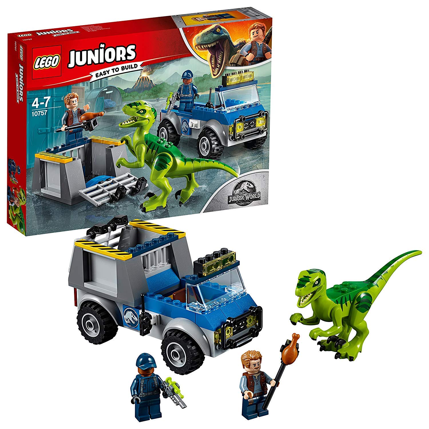 Игрушка LEGO Juniors Raptor Rescue Truck 10757 Entertainment, фото №1 Игрушка LEGO Juniors Raptor Rescue Truck 10757 Entertainment, фото №1