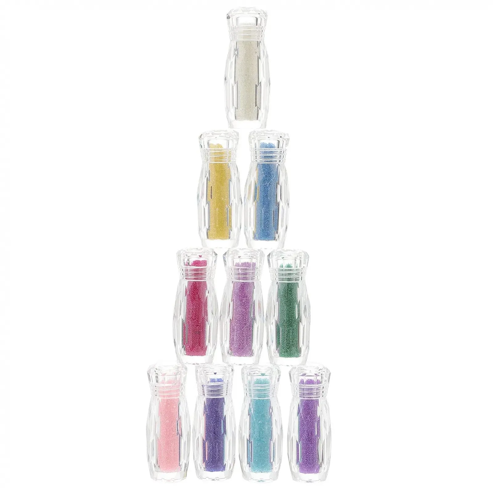 Ікра для нігтів LALAFINA Набір скляних намистин мікро-піксі, 10 пляшок, для 3D дизайну нігтів, фото №1