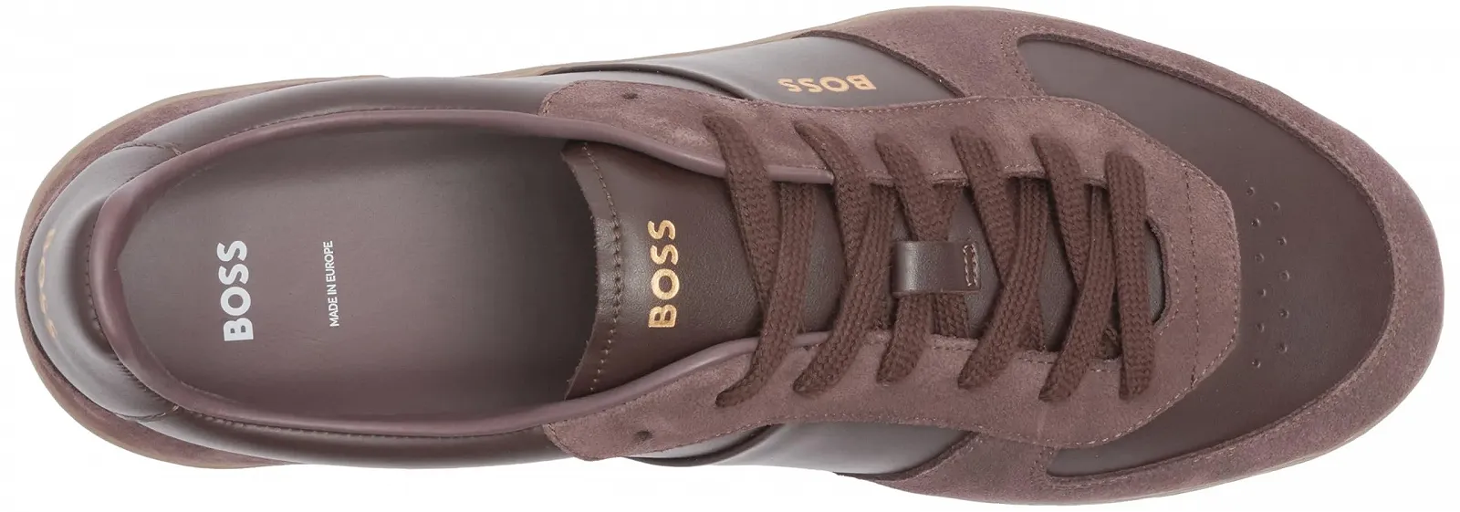 Кросівки BOSS Brandon Tenn Замша та Шкіра з Логотипом з фольги, фото №3