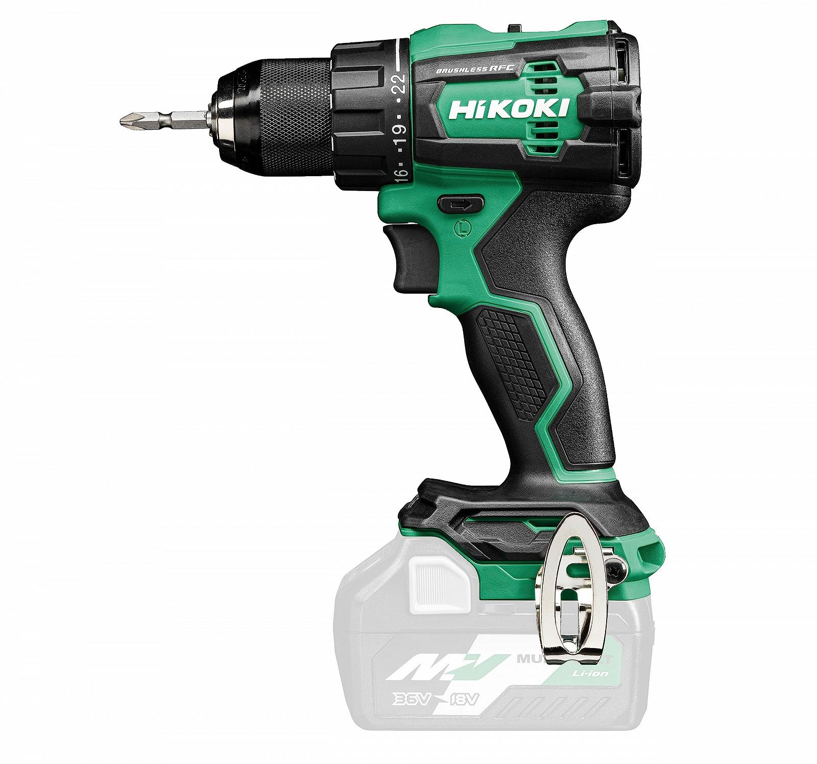 Аккумуляторная дрель HIKOKI DS18DEW4Z Диапазон зажима патрона: 1.5-13 мм, фото №1