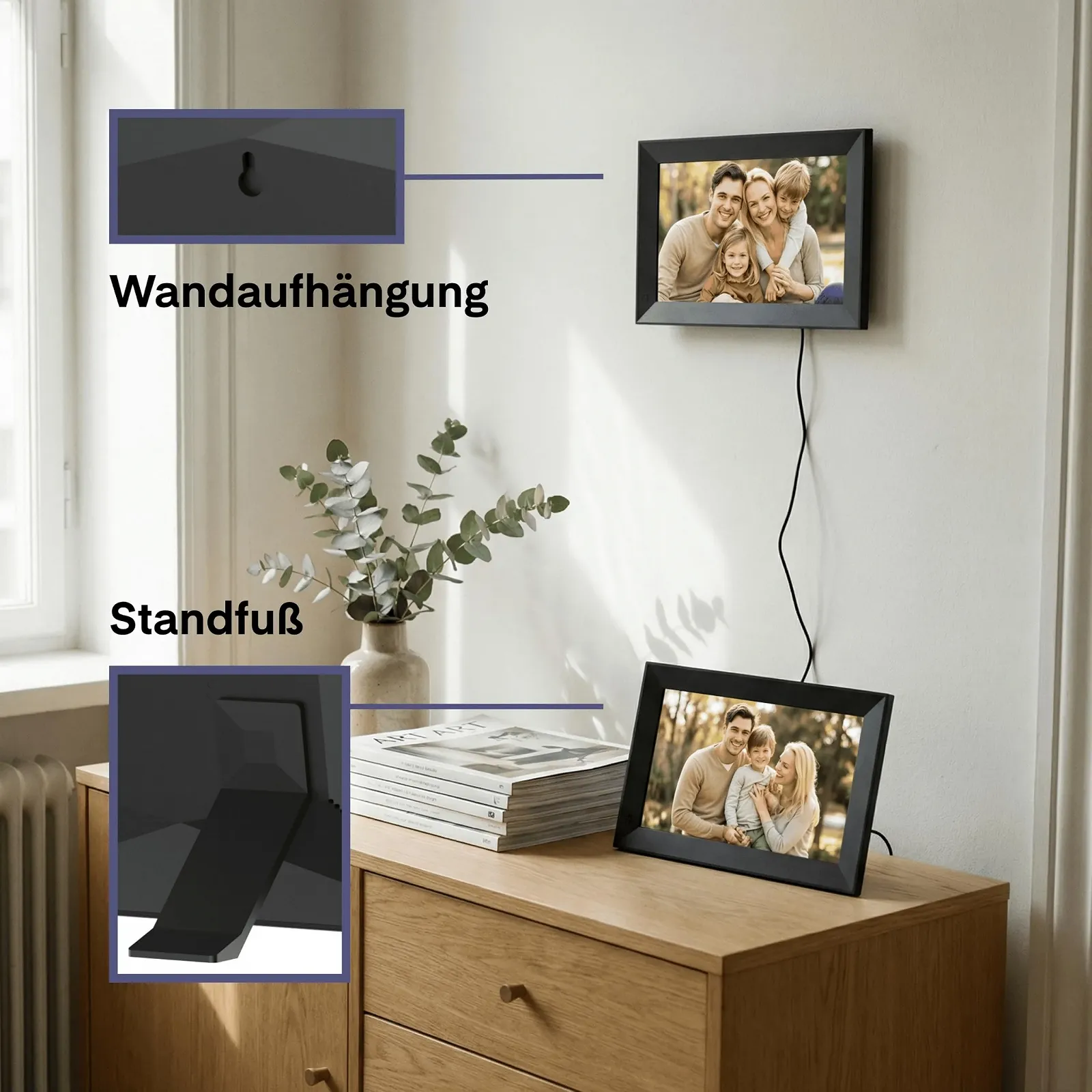 Цифровая фоторамка Universum DBR 400 10.1 Inch 25.7 cm WiFi IPS Touch Screen 32GB, фото №10