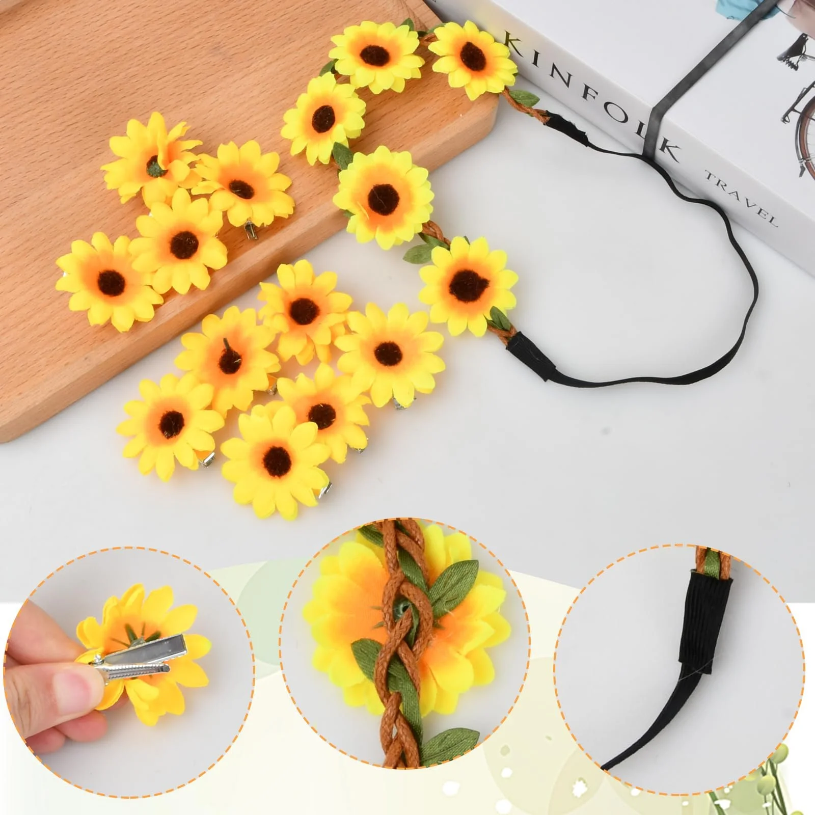 Вінок для волосся Соняшник, фото №4 Вінок для волосся Соняшник, фото №4