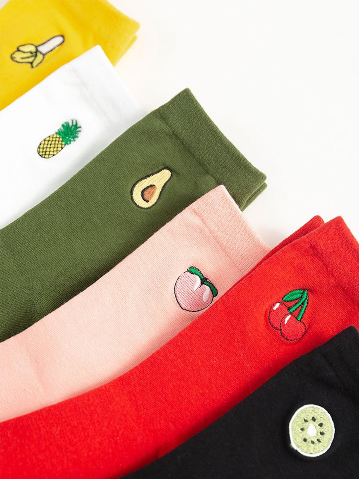 Жіночі шкарпетки Multicolor One Size 6 Pack Crew Tube Socks Бавовна, фото №7