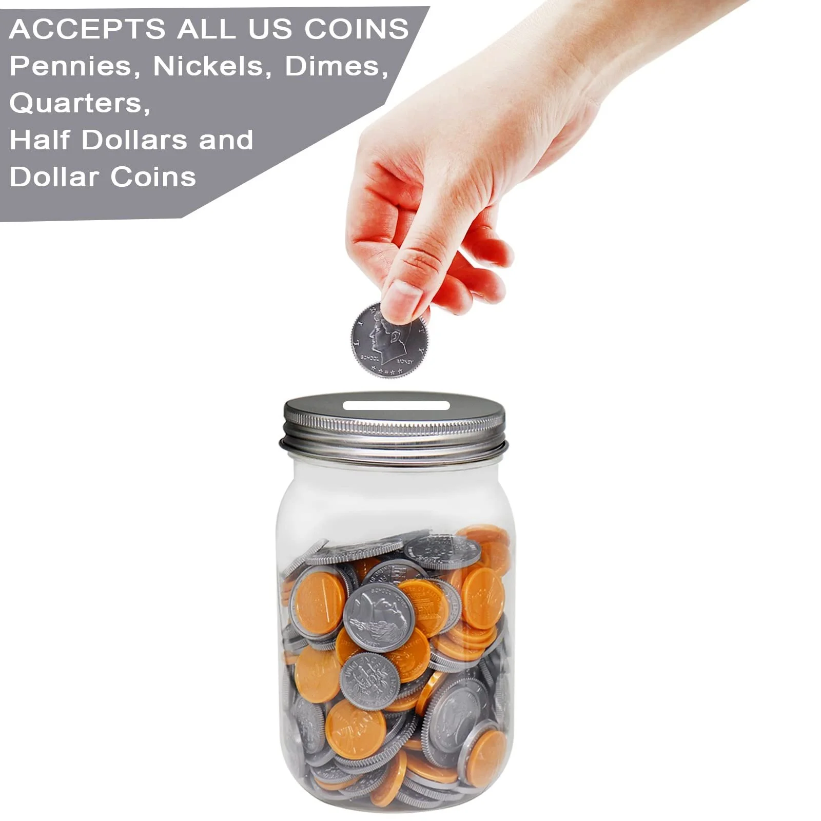 Скарбнички пластикові прозорі набір 4 шт, фото №3