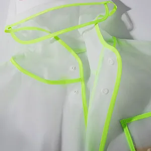 Детский дождевой плащ для девочек и мальчиков M, длинный, водонепроницаемый, дышащий, из мягкой ткани, переходная куртка, кемпинговая софтшел куртка, легкая synthetic.ua - Фото 1