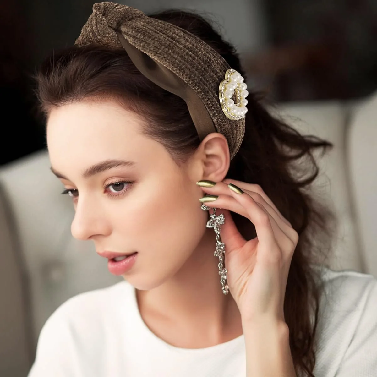 Пов'язка на голову Богемна Жіноча 29114, фото №4 Пов'язка на голову Богемна Жіноча 29114, фото №4