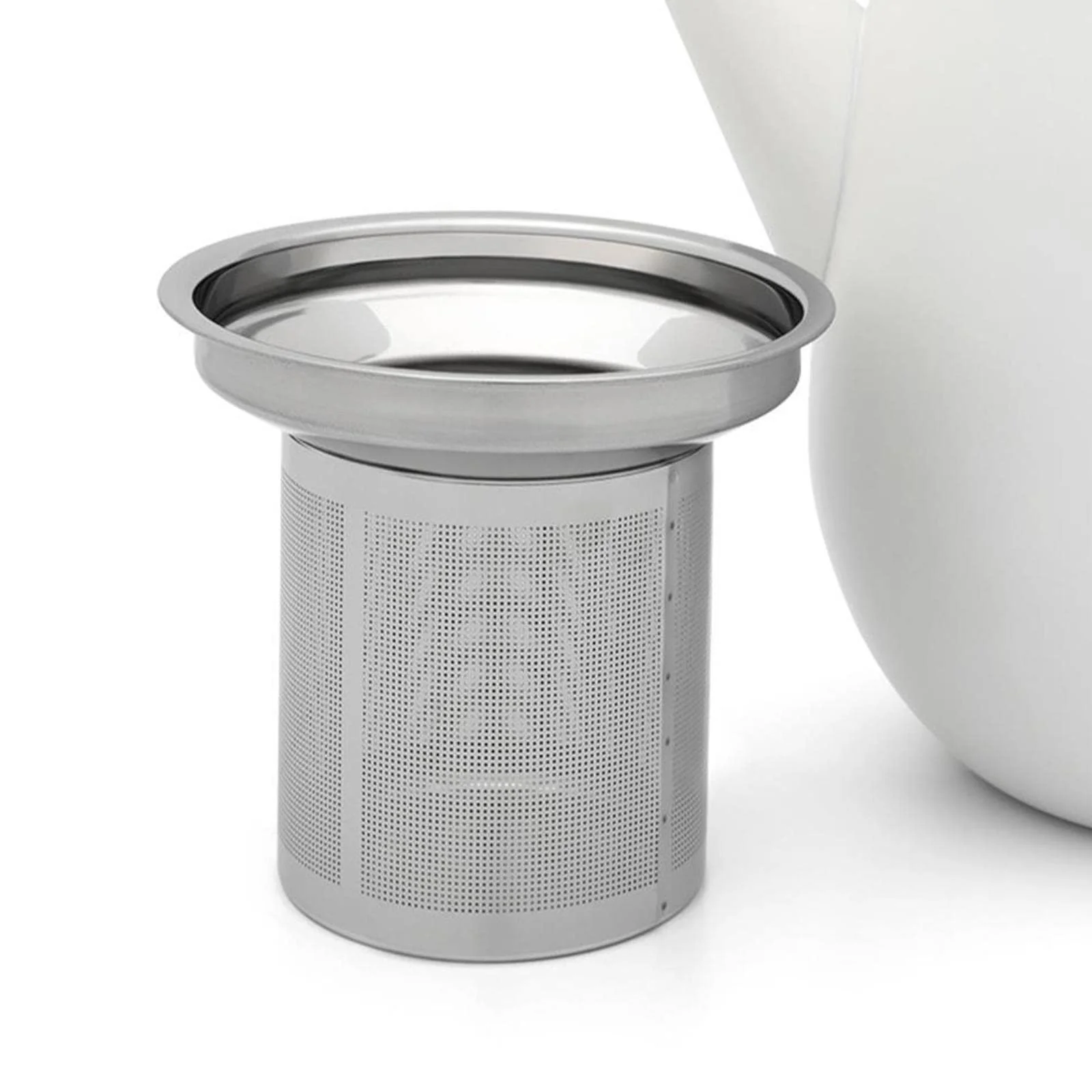 Чайник-заварник Bredemeijer Двостінний 1.1 літра Білий Нержавіюча сталь, фото №7