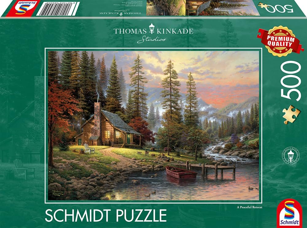 Пазл Schmidt Spiele Thomas Kinkade 58455 House in the Mountains 500 элементов разноцветный, фото №4 Пазл Schmidt Spiele Thomas Kinkade 58455 House in the Mountains 500 элементов разноцветный, фото №4