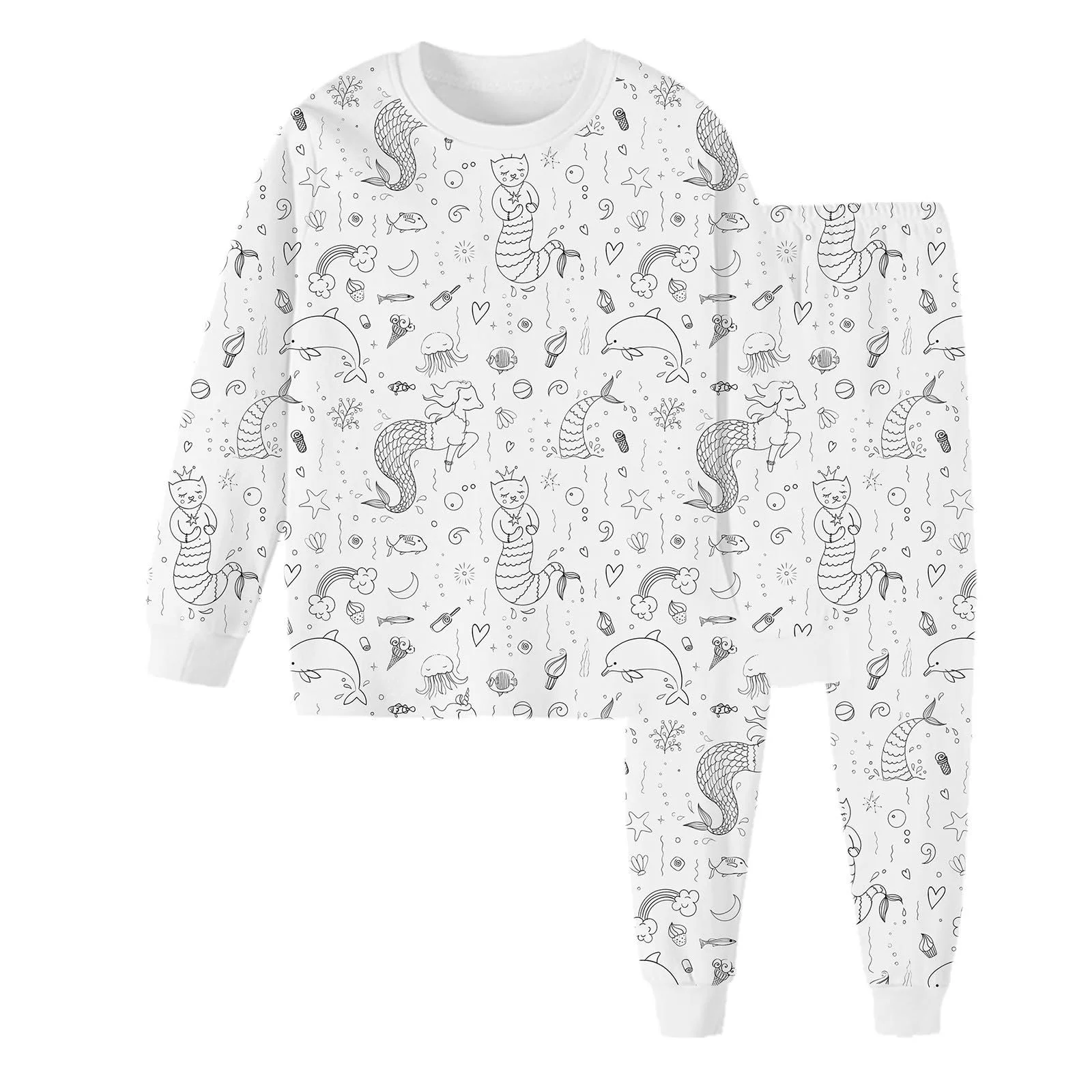 Пухнастий дитячий піжамний набір, фото №1