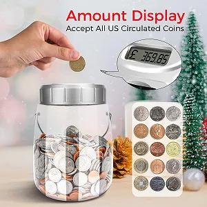 Скарбничка MOMMED цифрова 2.4 л РК-дисплей synthetic.ua - Фото 1